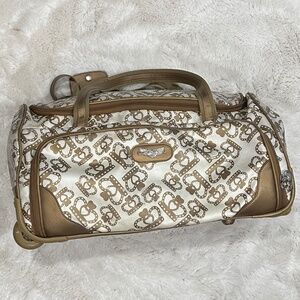 Kathy Van Zeeland Gold Crown Rolling Luggage Bag